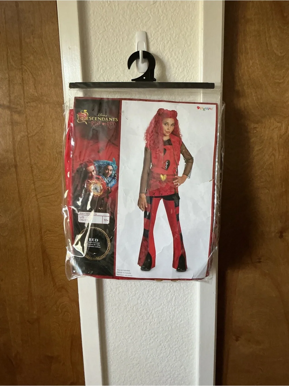 Disney Descendants The Rise Of Red Costume RED Size Child Large 10-12
